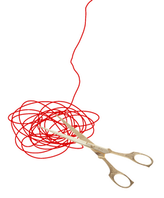 A mysterious scarlet thread...it's ended...